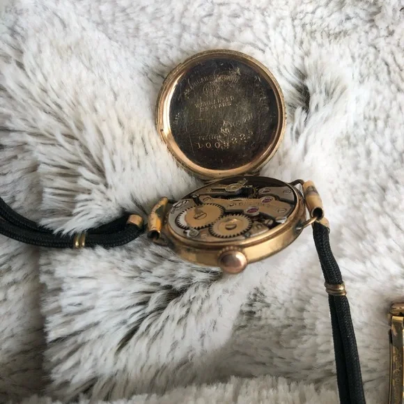 Vintage Hamilton S & W Ladies Watch 14k Gold Filled NOT Working Speidel Stretch - Picture 12 of 14